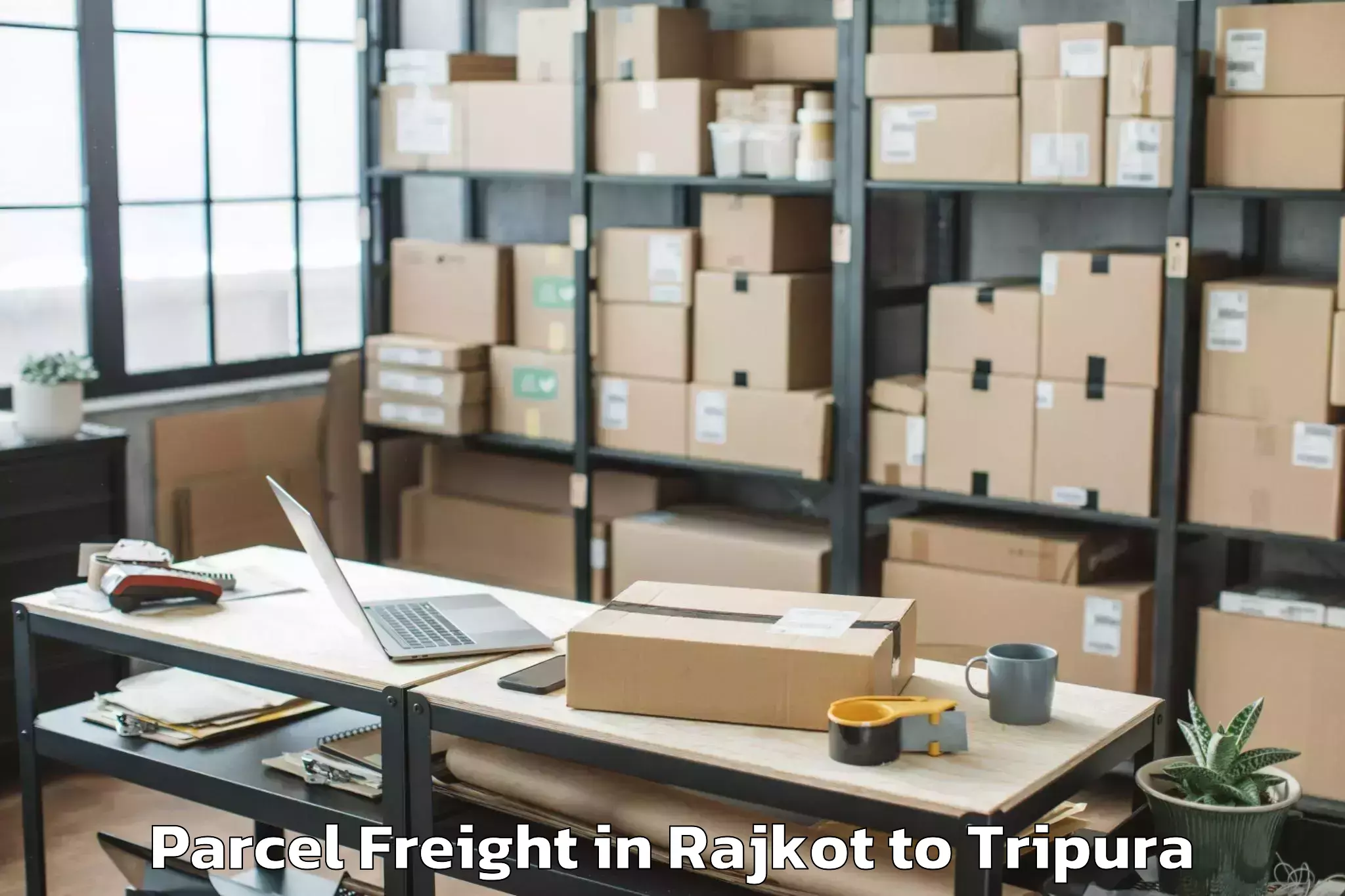 Rajkot to Amarpur Parcel Freight Booking